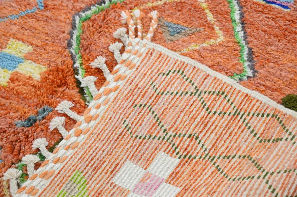 Orange Geometric Azilal Carpet