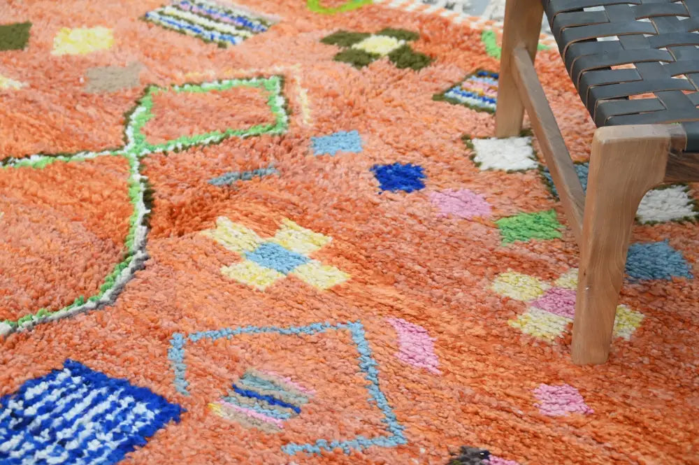 Orange Geometric Azilal Carpet