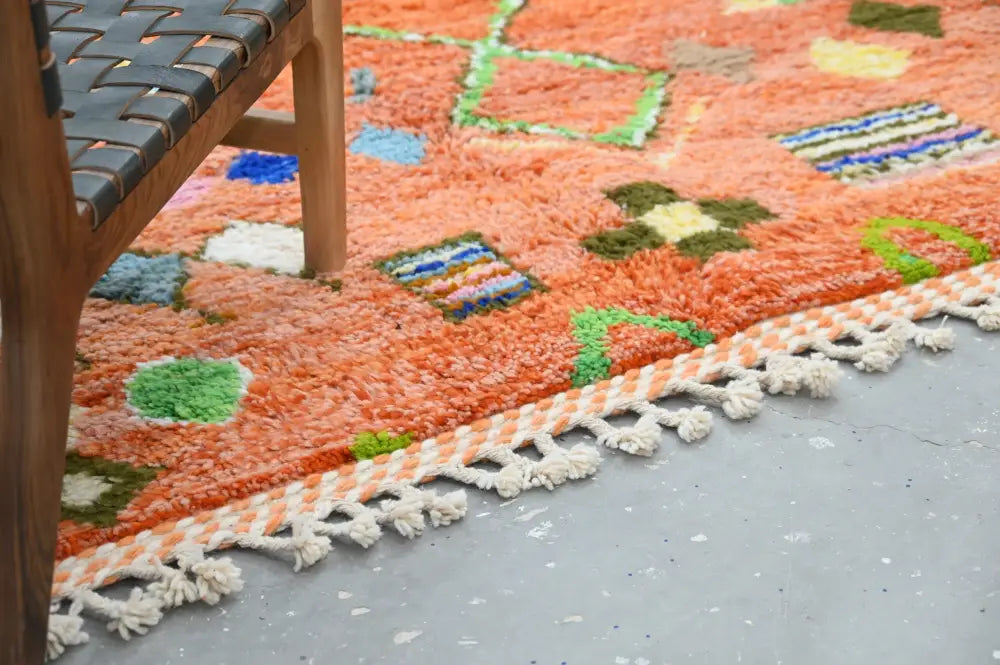 Orange Geometric Azilal Carpet