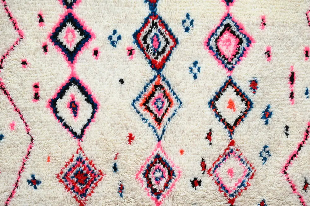 Beige Pink Moroccan Rug