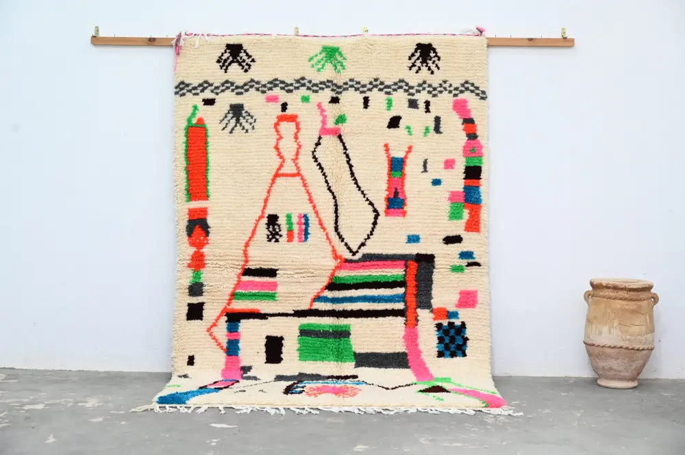 Vibrant Wool Azilal Rug
