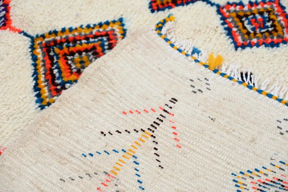 Beige Vibrant Moroccan Rug