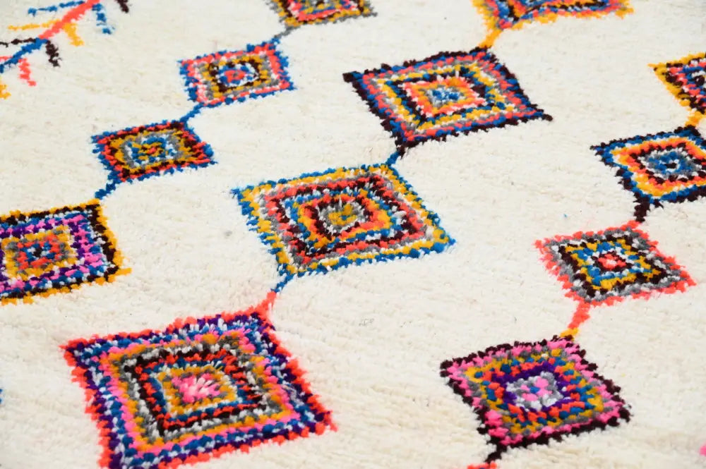Beige Vibrant Moroccan Rug