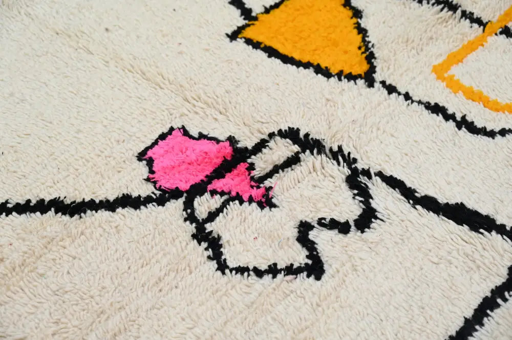 Beige Azilal Wool Rug