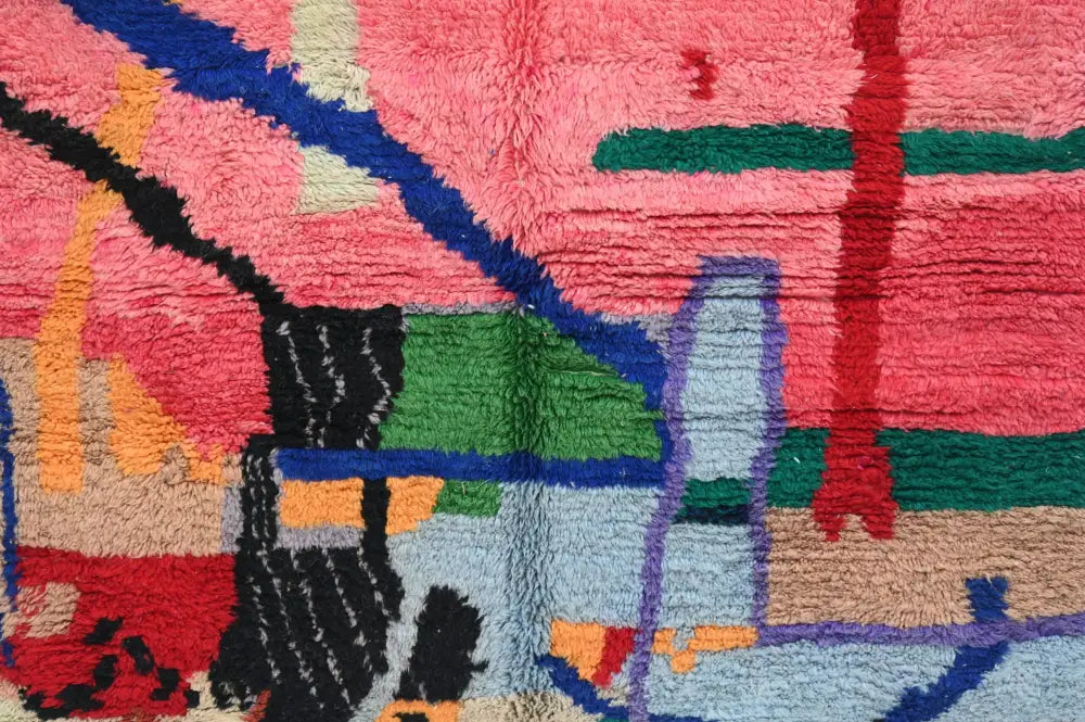 Colorful Moroccan Living Rug