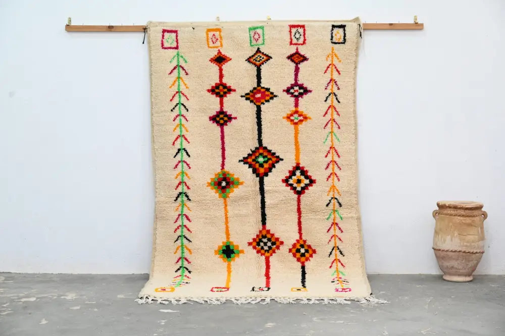 Beige Azilal Moroccan Carpet