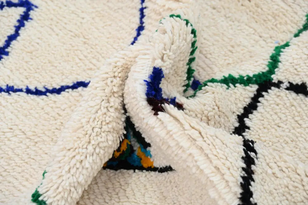Azilal Beige Wool Carpet