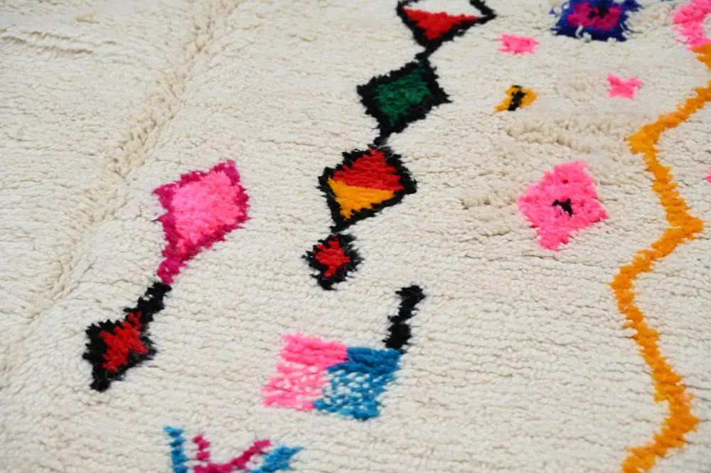 Beige Azilal Patterned Rug