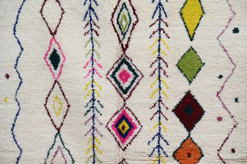 Beige Azilal Diamond Rug