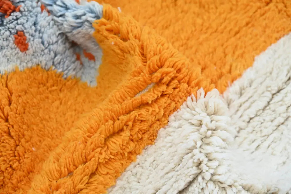 Orange Moroccan Azilal Rug