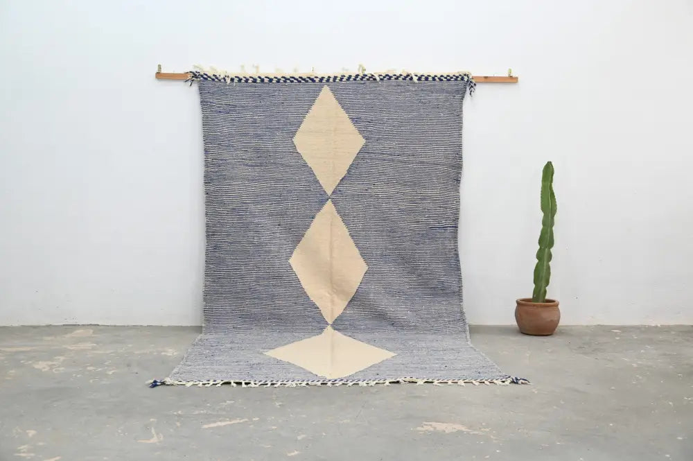 Cream Geometric Azilal Rug