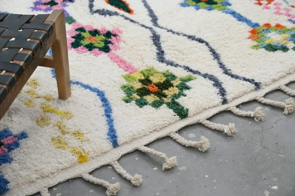 Beige Geometric Azilal Rug
