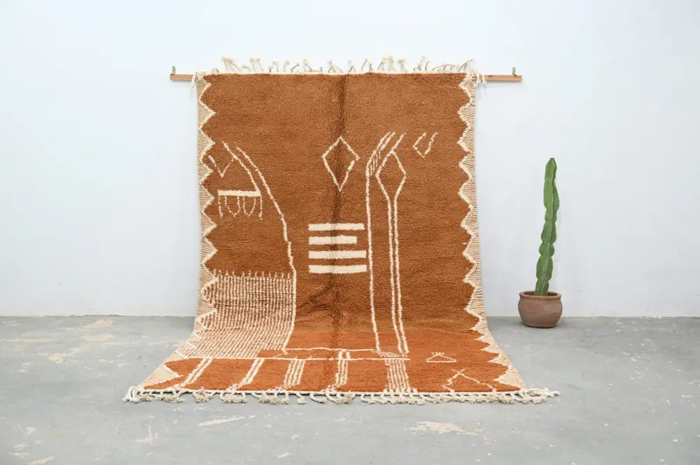 Brown Cream Azilal Rug