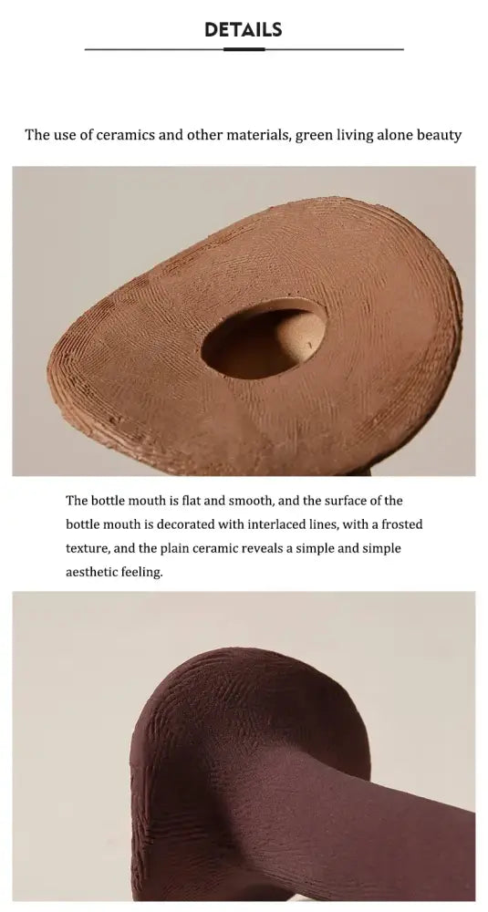 Earthy Textured Ceramic Vase