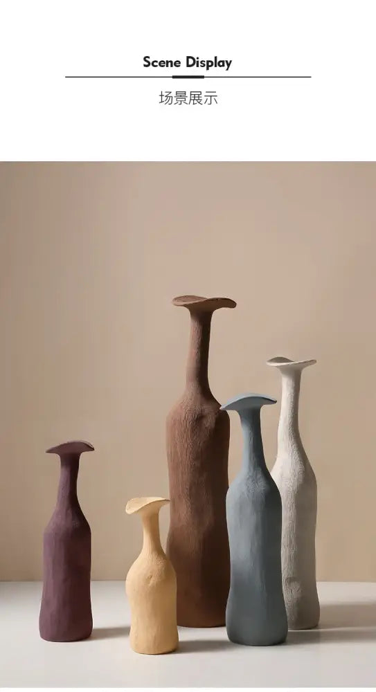 Earthy Textured Ceramic Vase