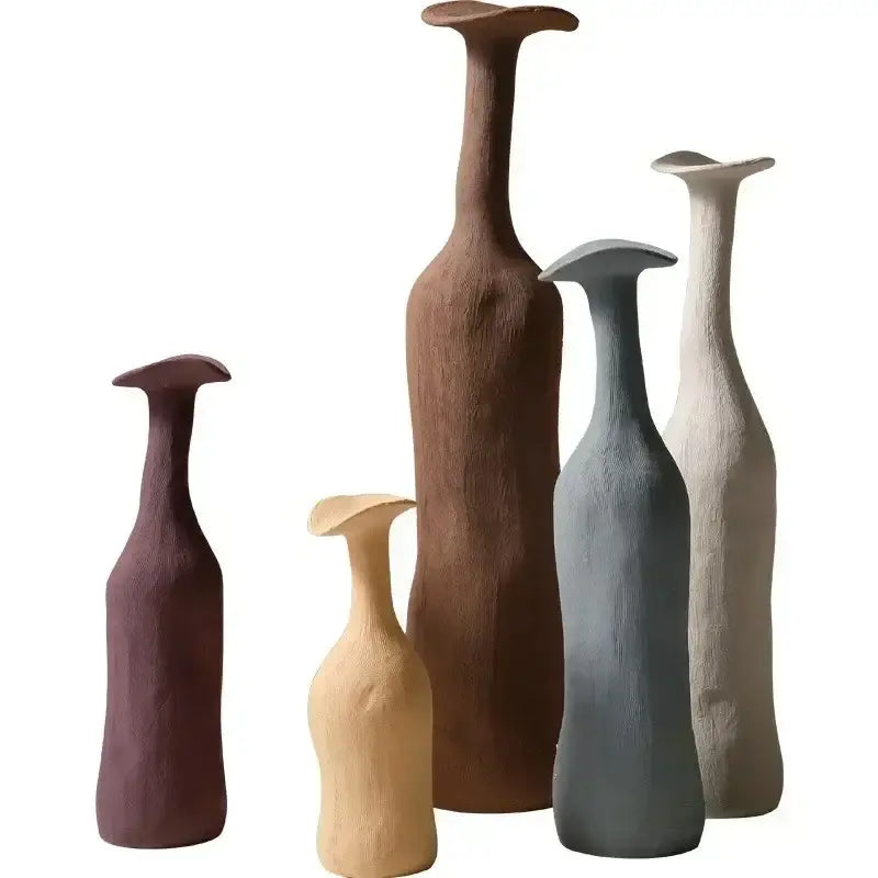 Earthy Textured Ceramic Vase