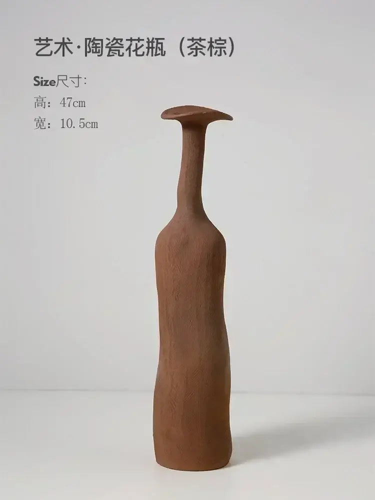 Earthy Textured Ceramic Vase