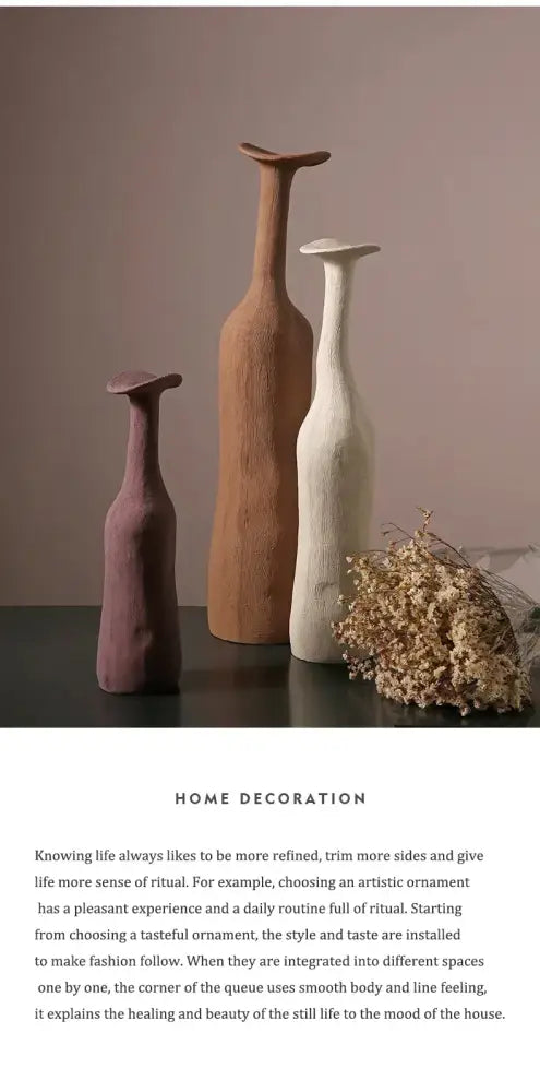 Earthy Textured Ceramic Vase