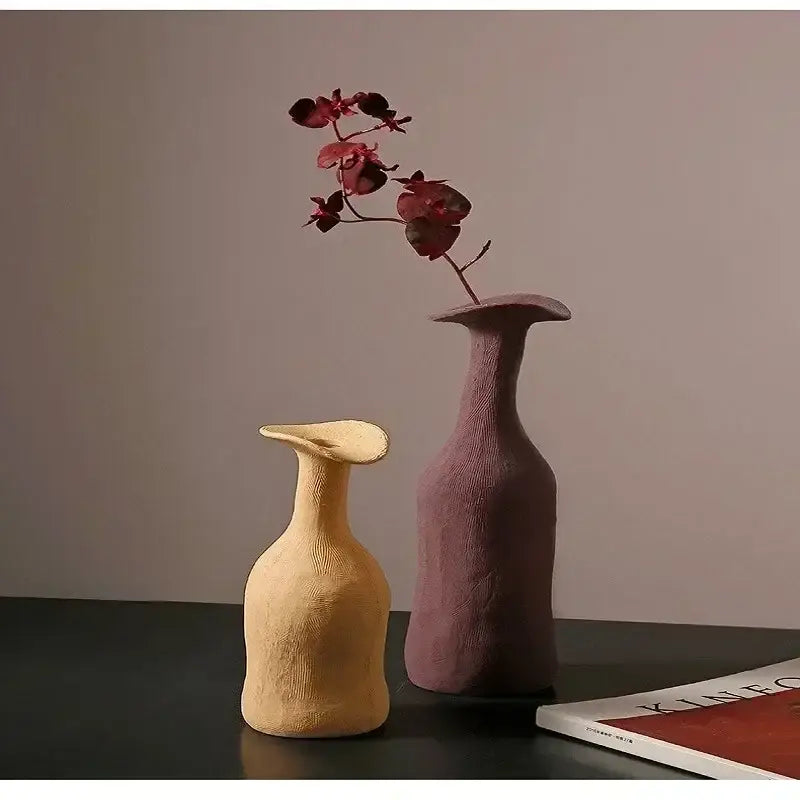 Earthy Textured Ceramic Vase
