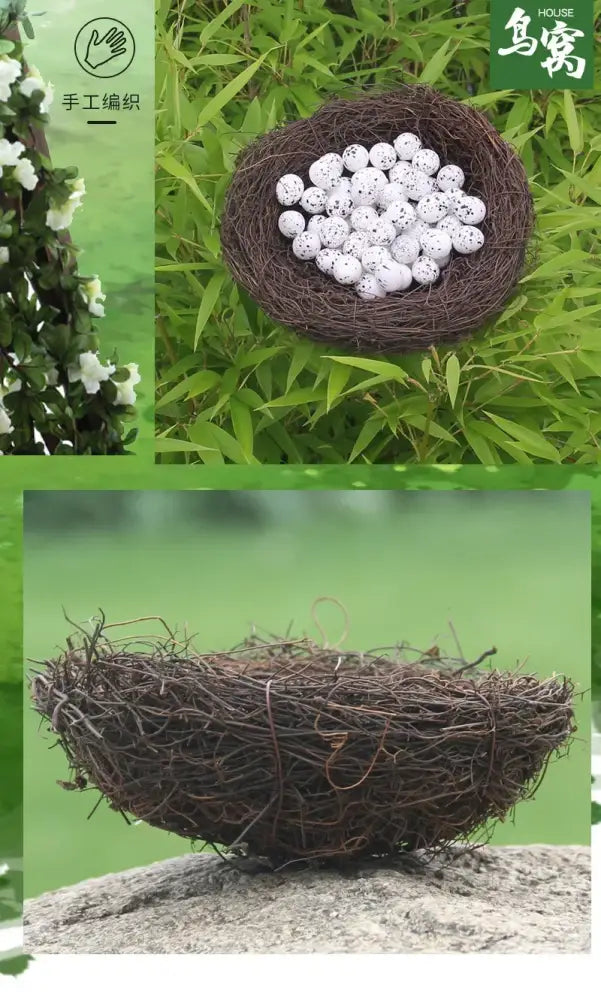Brown Rattan Bird Nest