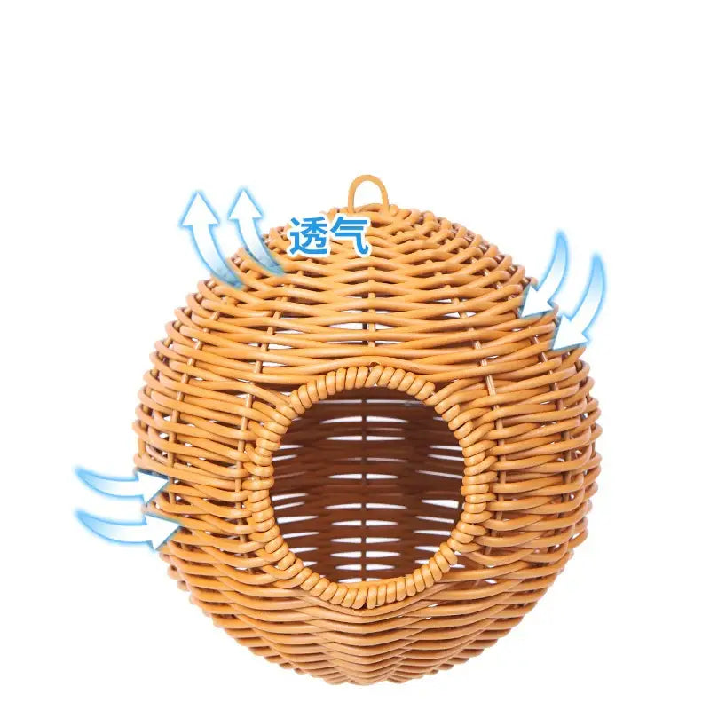 Grass Woven Bird Cage