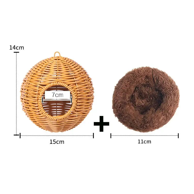 Grass Woven Bird Cage