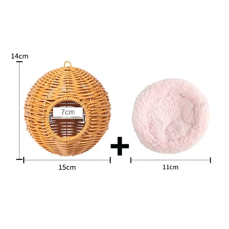 Grass Woven Bird Cage