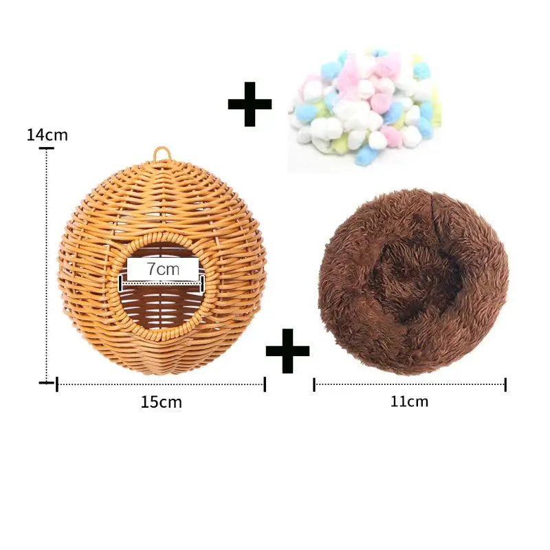 Grass Woven Bird Cage