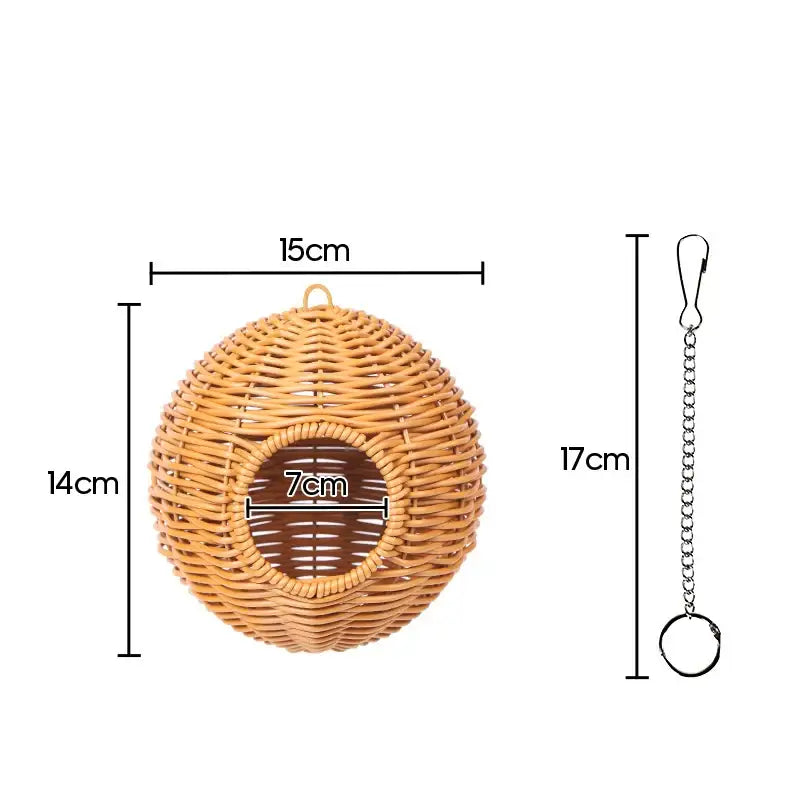 Grass Woven Bird Cage
