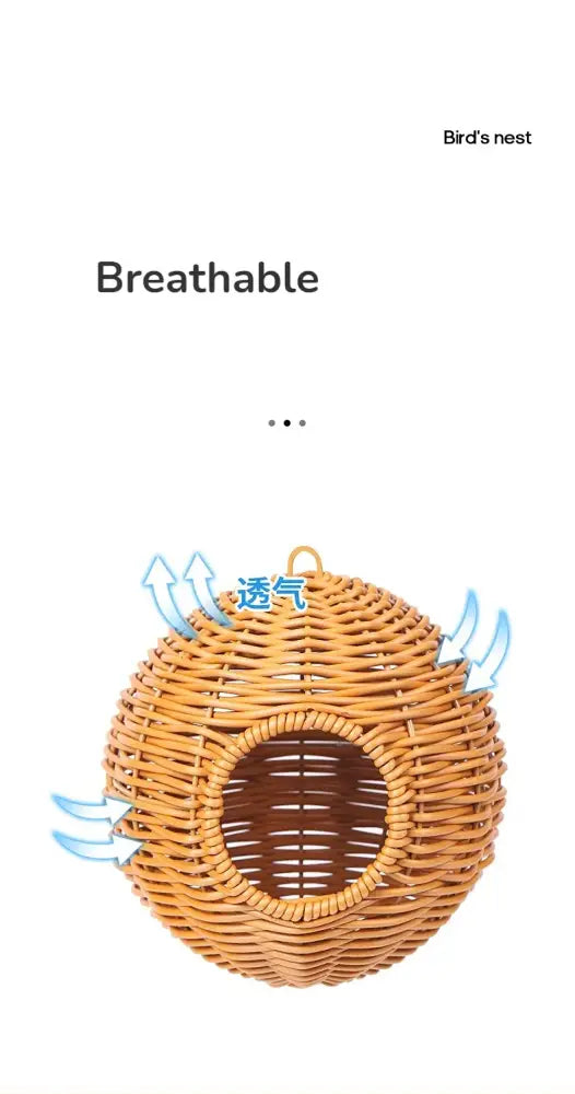 Grass Woven Bird Cage