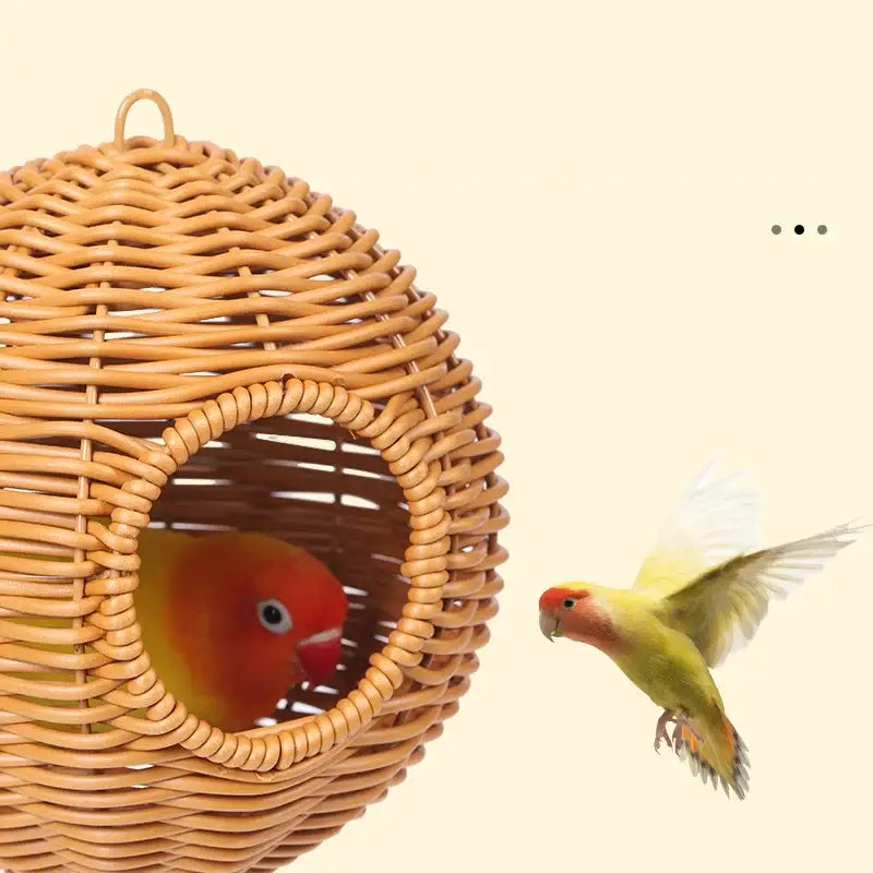Grass Woven Bird Cage