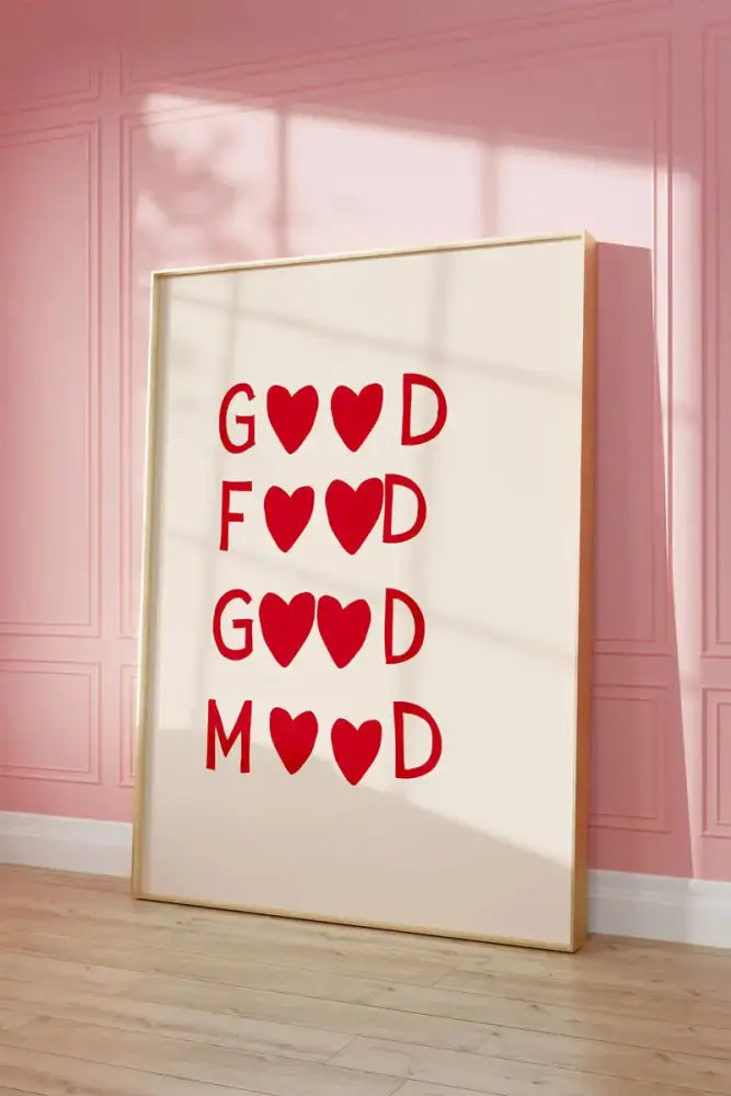 Gold Framed Heart Art Set