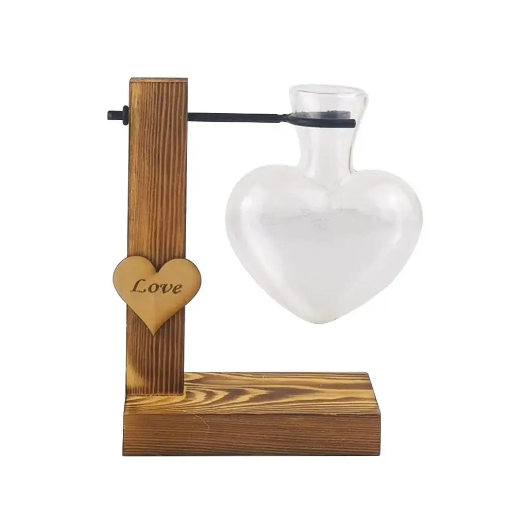 Heart Shape Hydroponic Vase