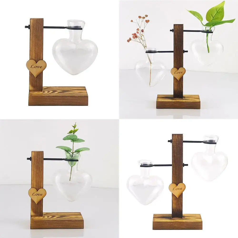 Heart Shape Hydroponic Vase
