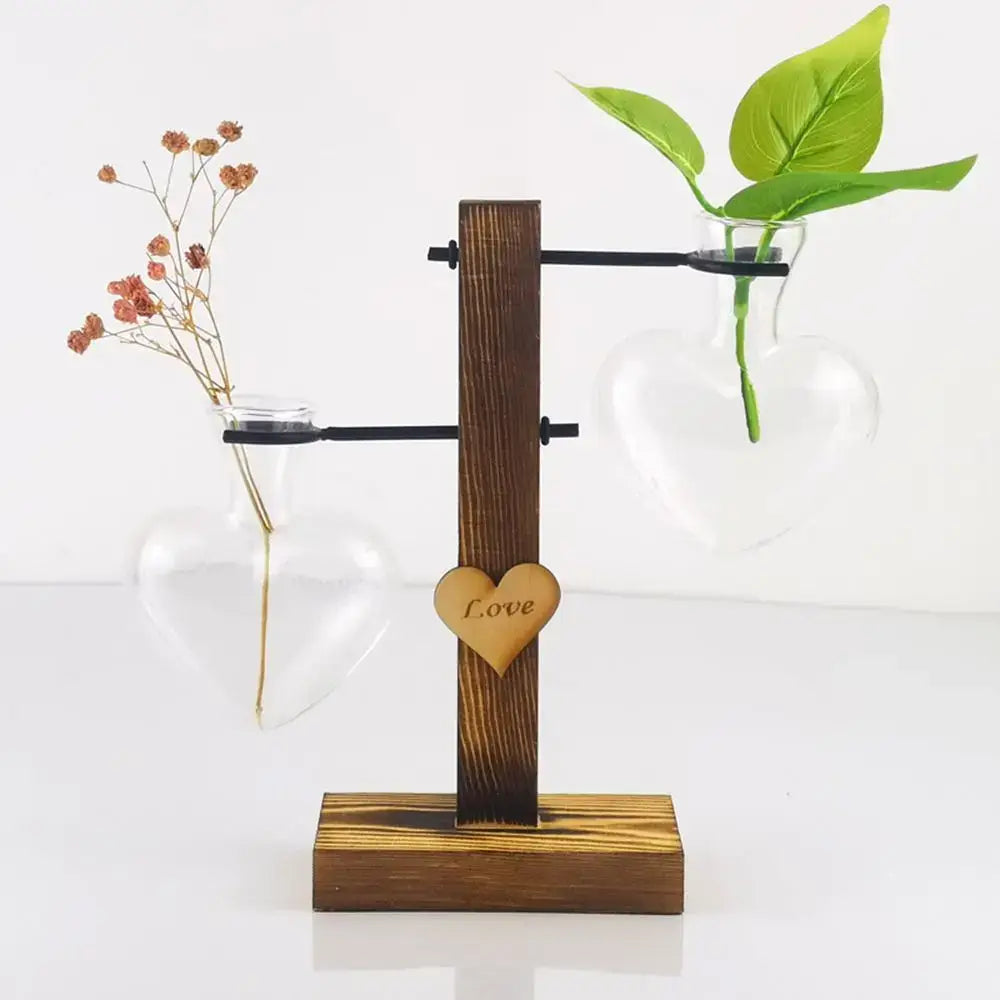 Heart Shape Hydroponic Vase