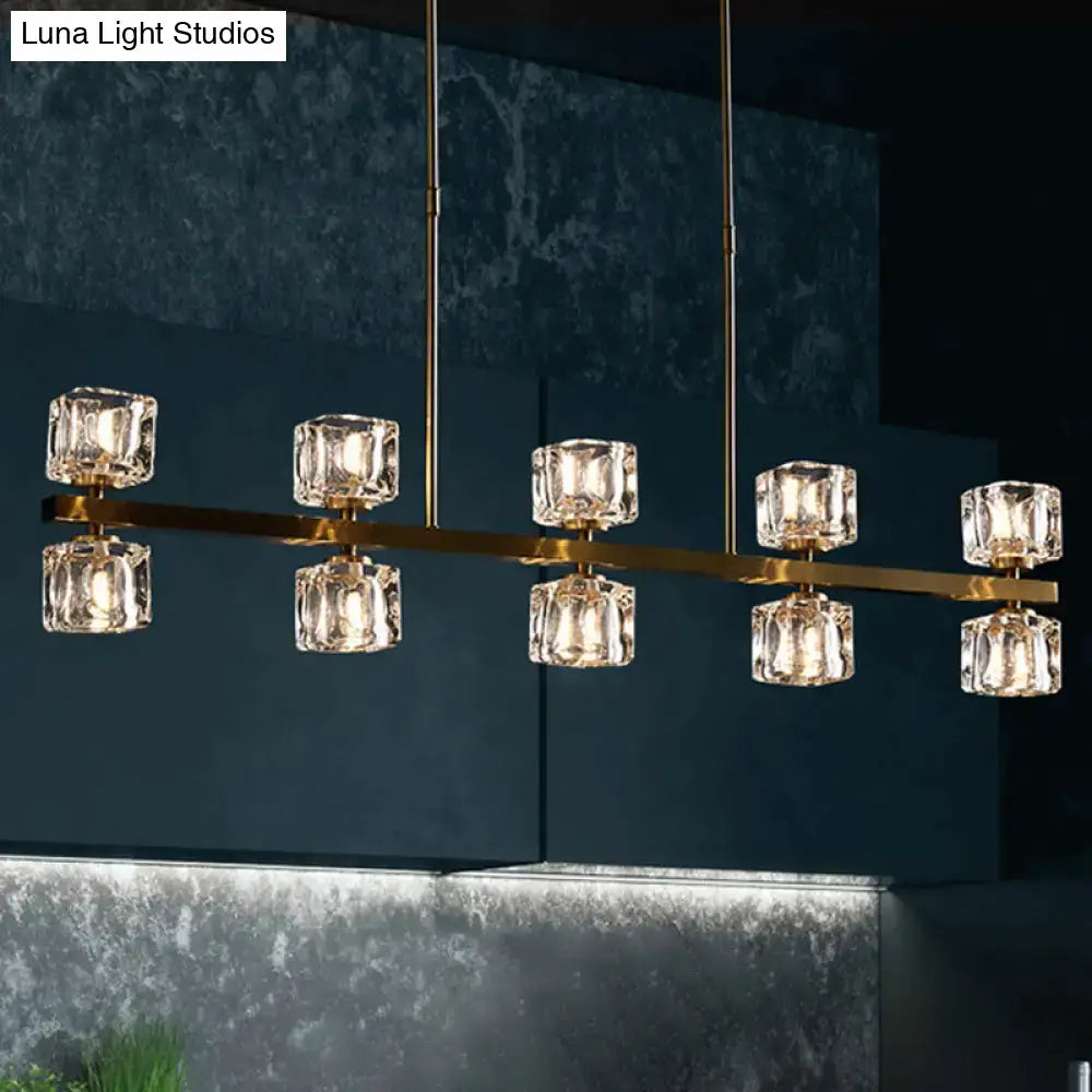 Crystal Brass Pendant Light