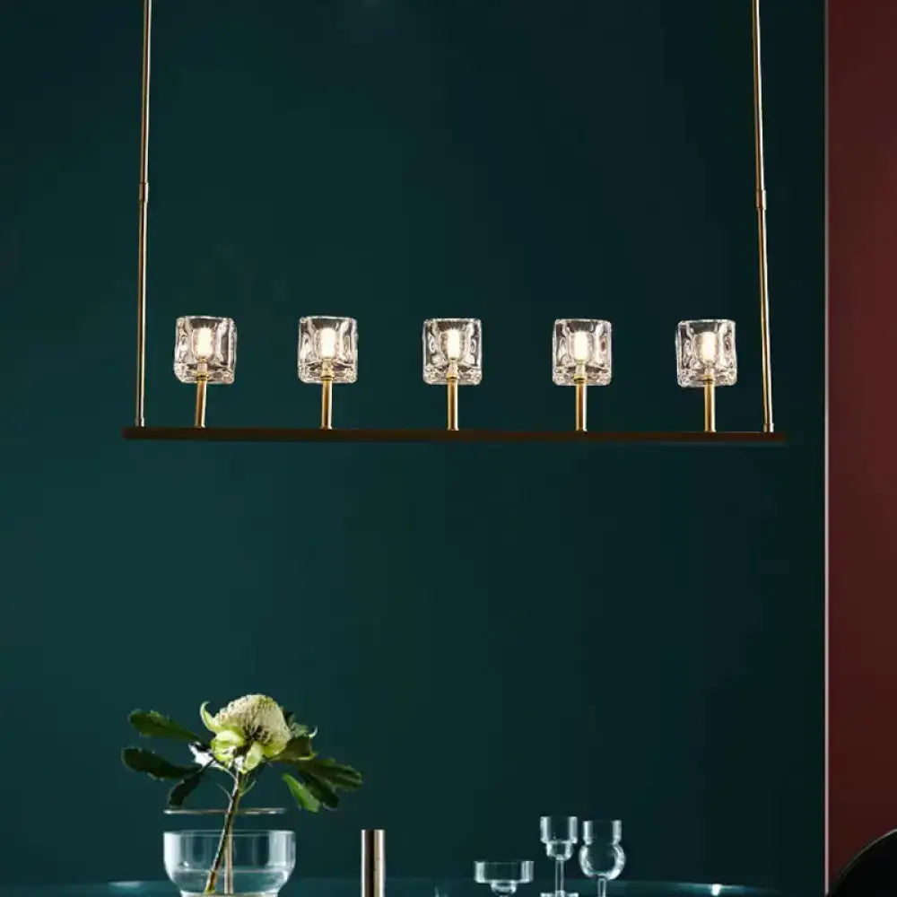 Crystal Brass Pendant Light