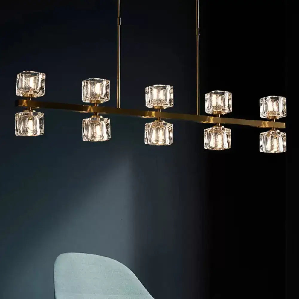 Crystal Brass Pendant Light