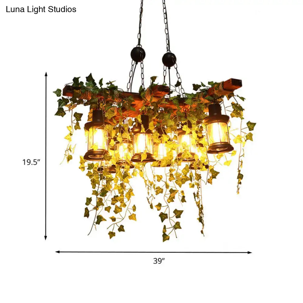 Black Lantern Island Chandelier