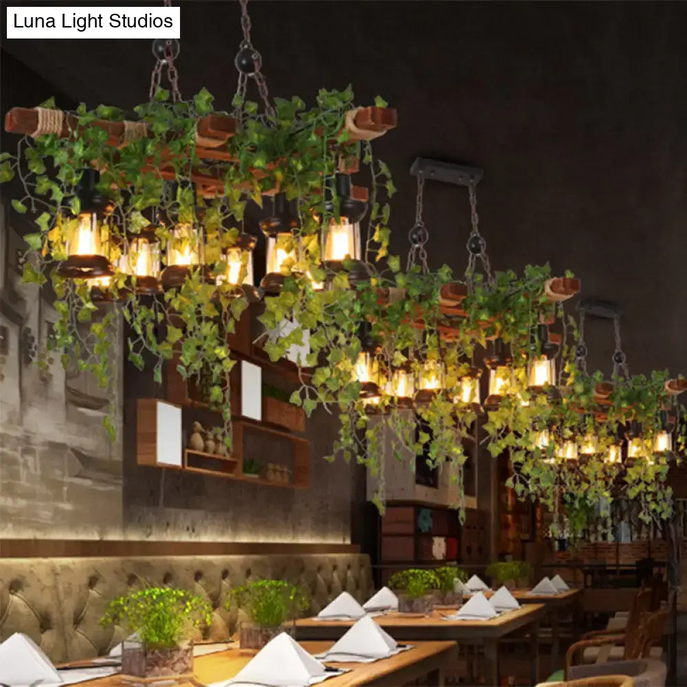 Black Lantern Island Chandelier