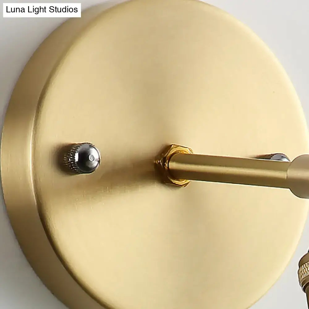 Textured Glass Dome Sconce