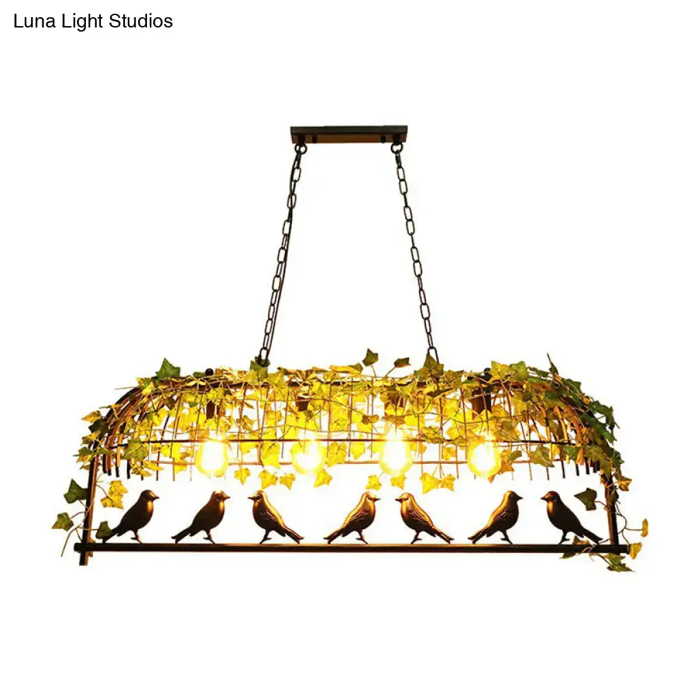 Green Cage Pendant Light
