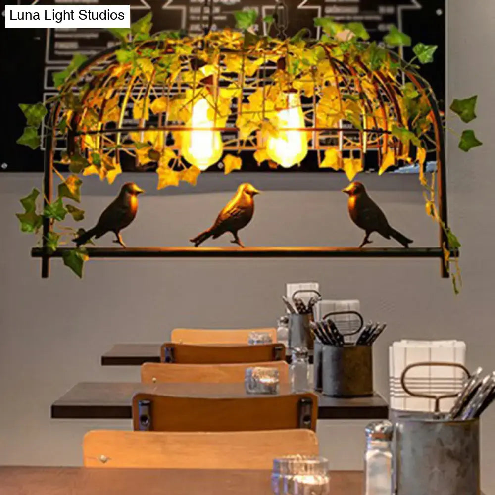 Green Cage Pendant Light