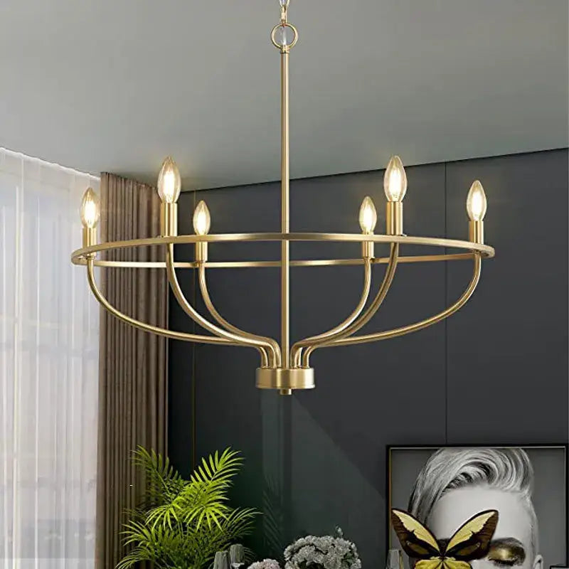 Black Iron Industrial Chandelier