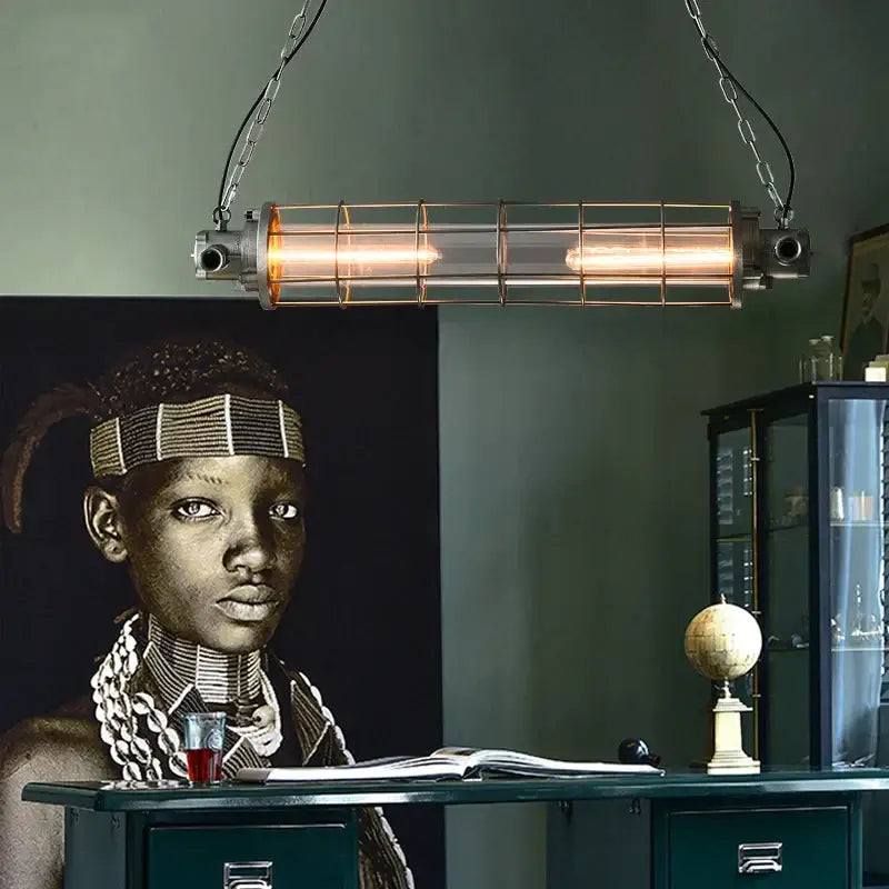 Retro Metal Cage Chandelier