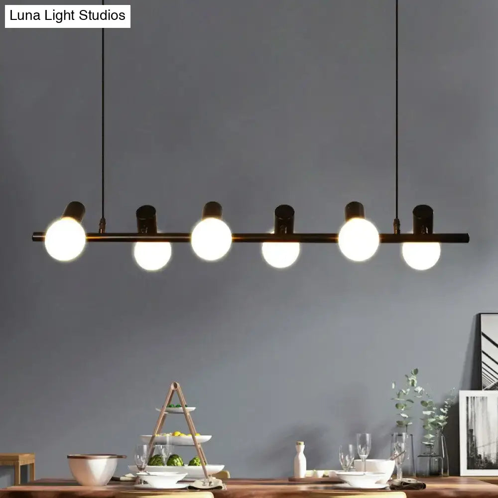 Black Metal Bulb Pendant