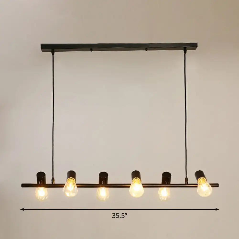 Black Metal Bulb Pendant