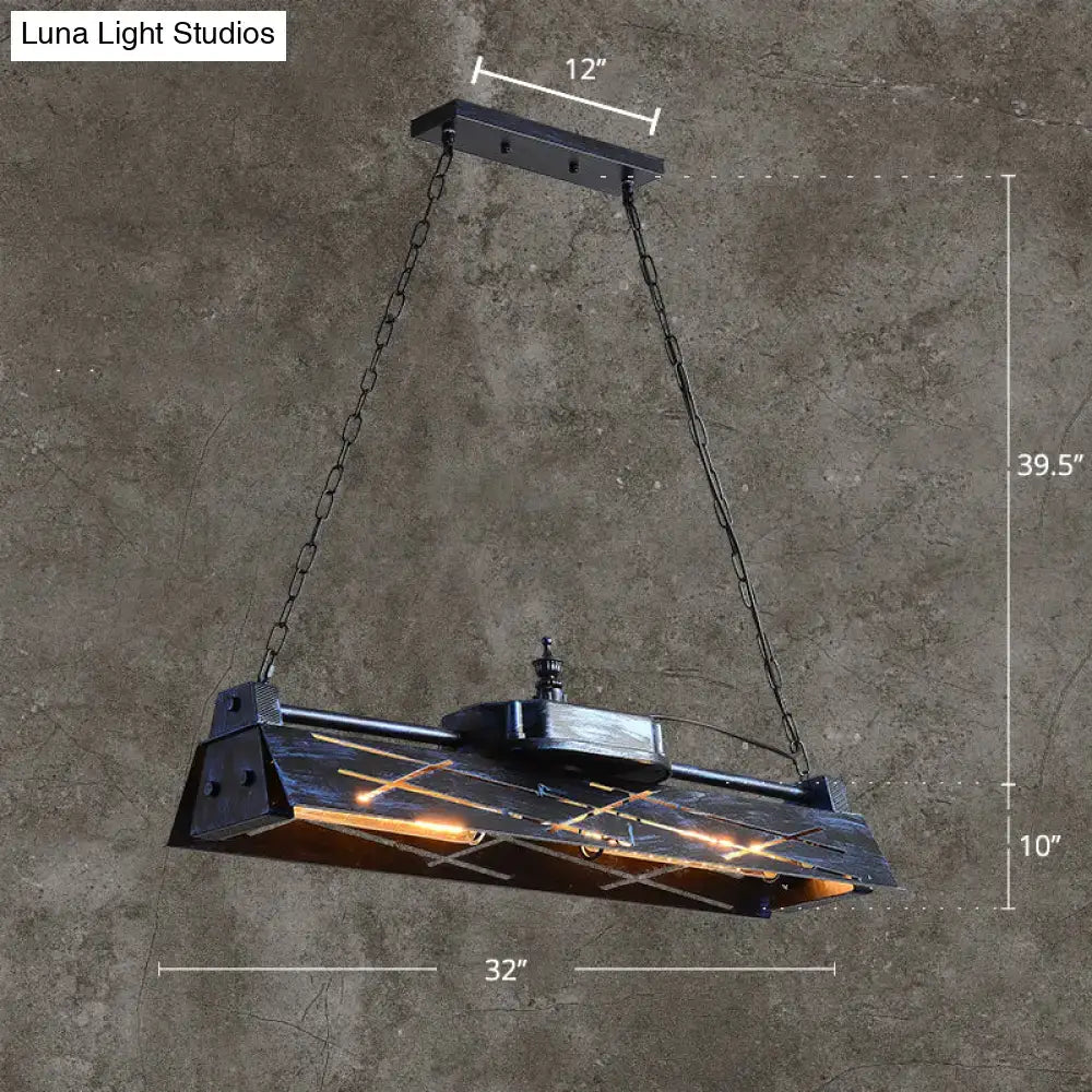 Metal Glass Industrial Pendant