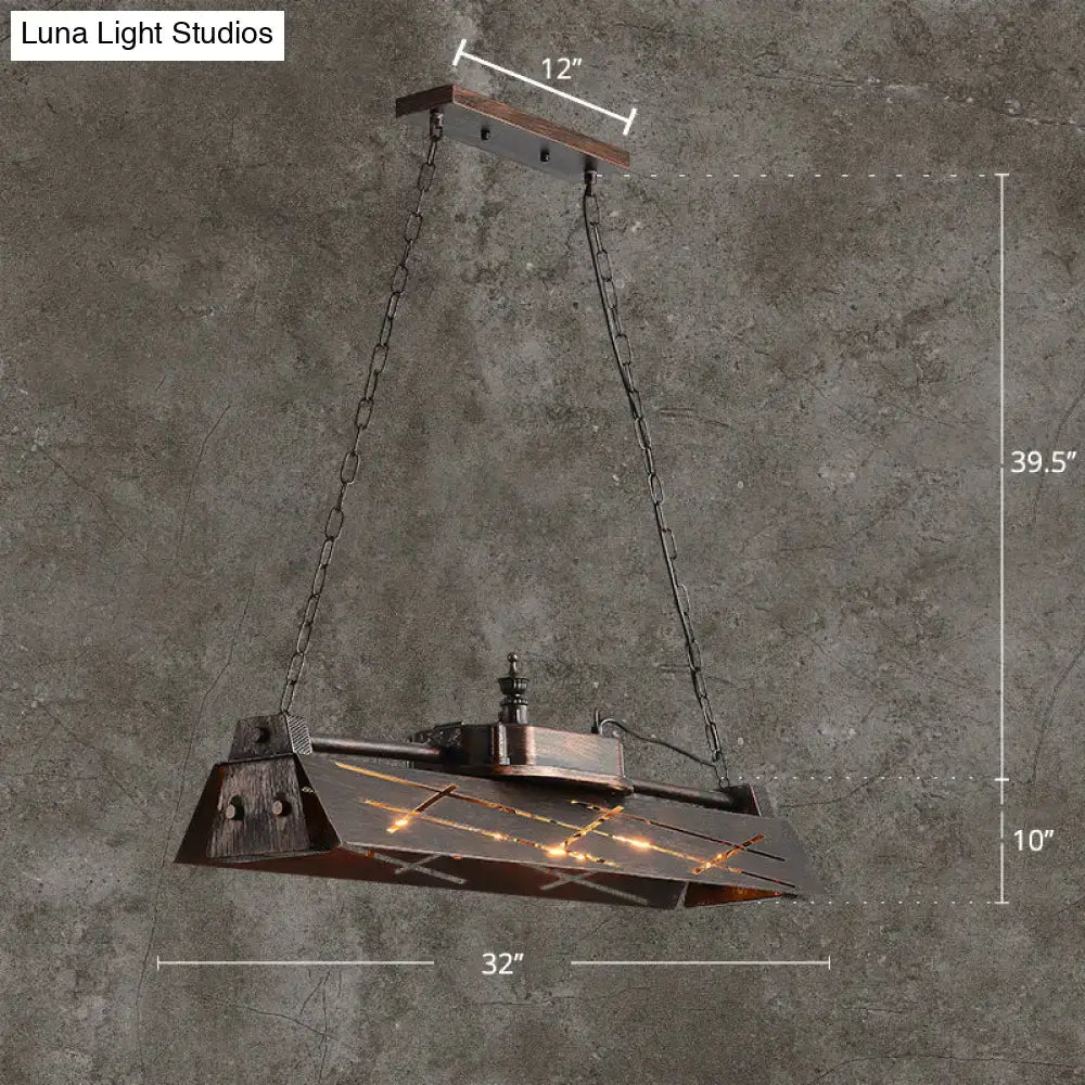 Metal Glass Industrial Pendant