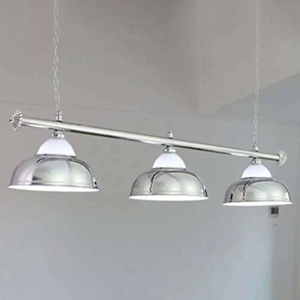 Metal Mirrored Bowl Pendant